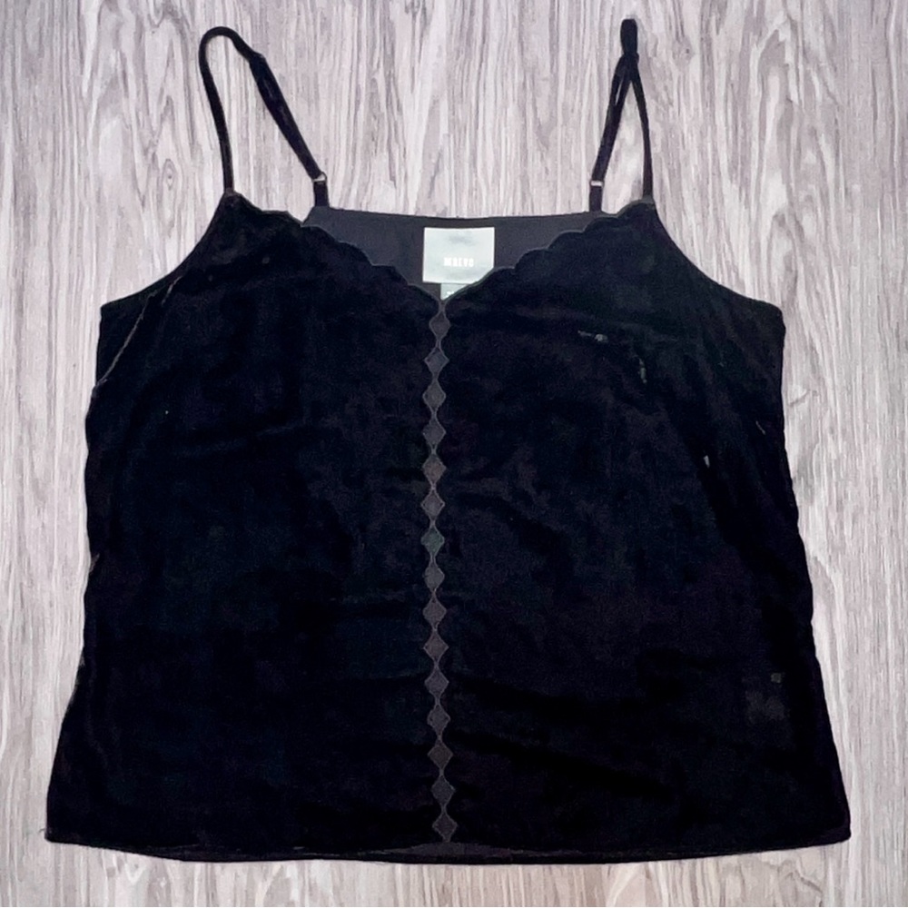 Maeve Black Velvet Cami Top